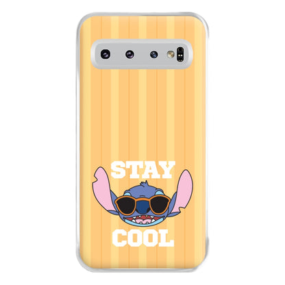 Stay Cool Blue Alien Galaxy S10 Case