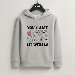 You Can't Sit With Us Ghosts Grey Kids Hoodie