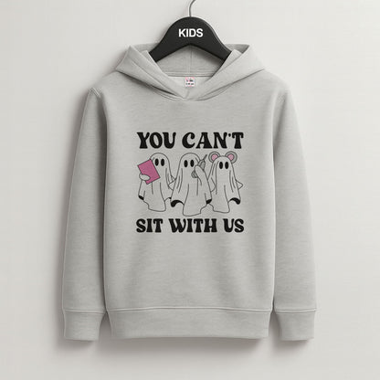 You Can't Sit With Us Ghosts Grey Kids Hoodie