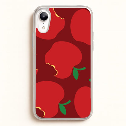 Teacher Apples Pattern iPhone XR Case