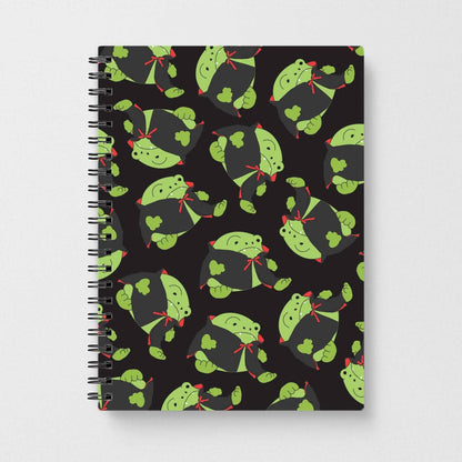 Vampire Frog Pattern  - Halloween Notebook