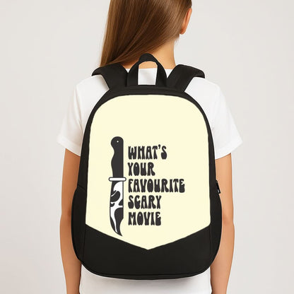 What's Your Favourite Scary Movie Trippy School Bag
