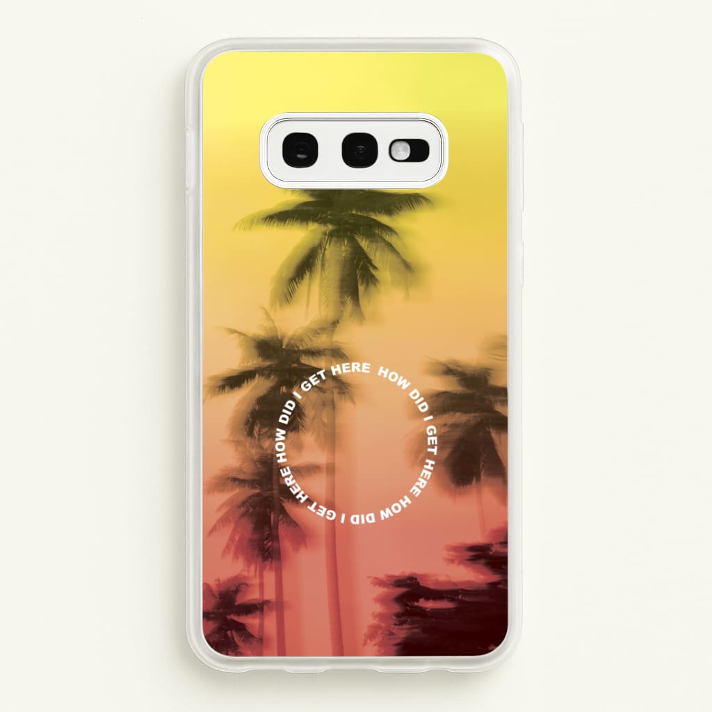 Palm Trees Circle Galaxy S10e Case