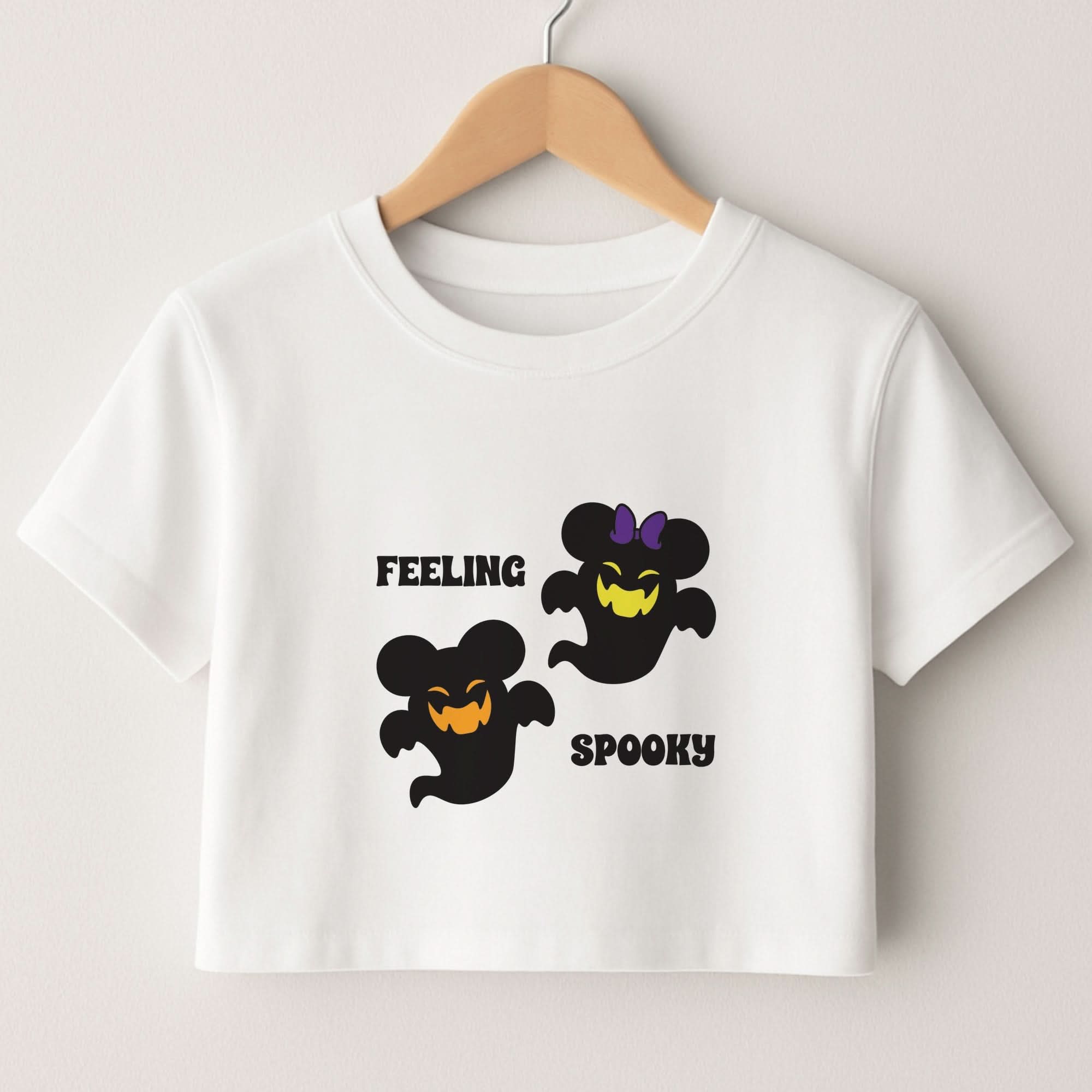 Feeling Spooky Mouse Ghosts Crop top