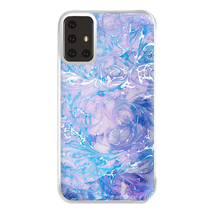 Sea Blue Swirly Marble Phone Case