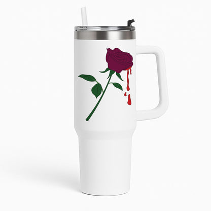 Dark Pink Rose Tumbler