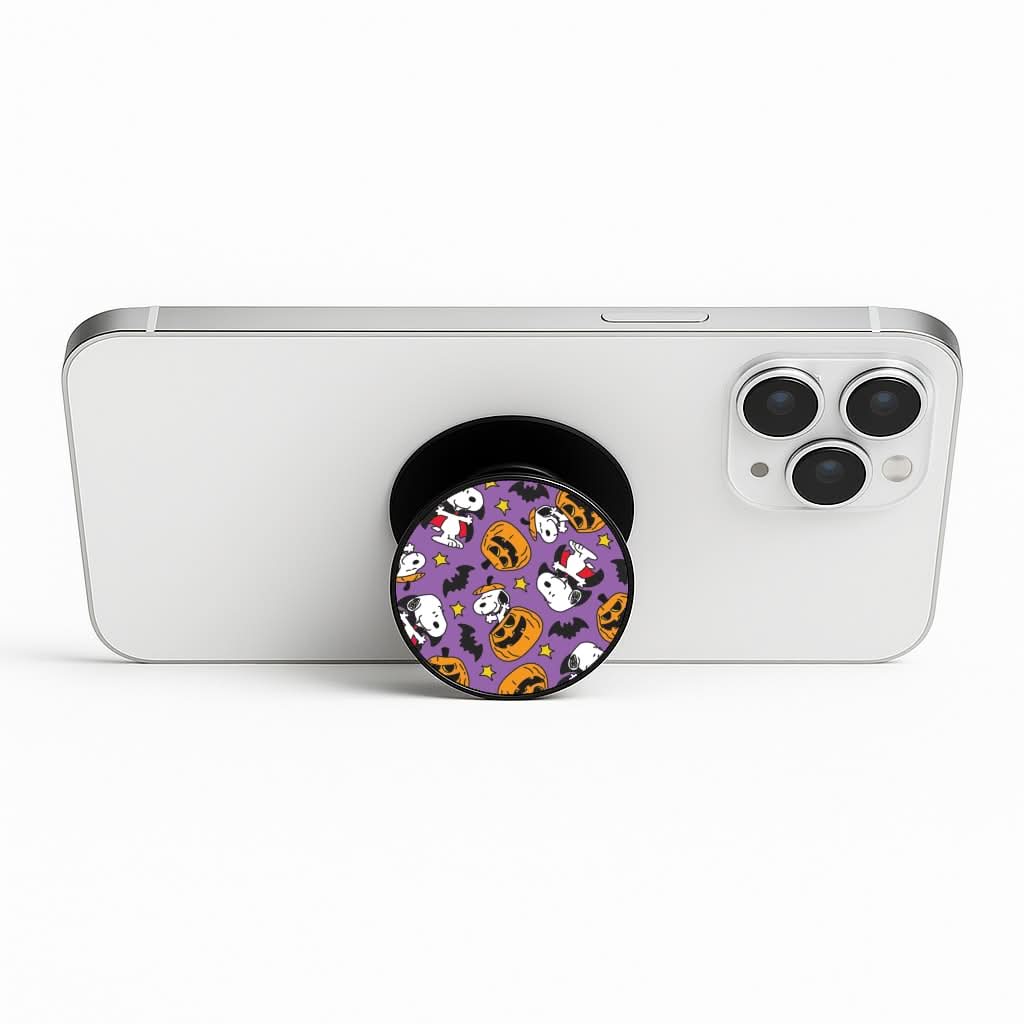 Cartoon Beagle Halloween Pattern Phone Stand