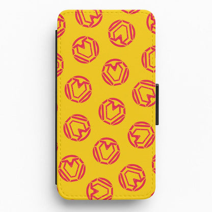 Metal Heart Pattern Flip / Wallet Phone Case
