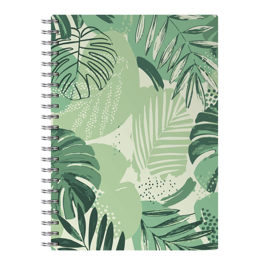 Green Leaf Pattern - Foliage Notebook