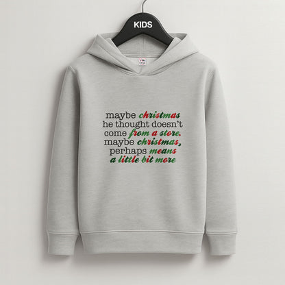 Green Creature Quote Grey Kids Hoodie