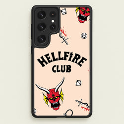 Hellfire Club Icons Collage Peach Galaxy S23 Ultra Case
