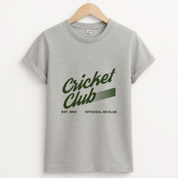 Official Cricket Club Unisex Grey T-Shirt
