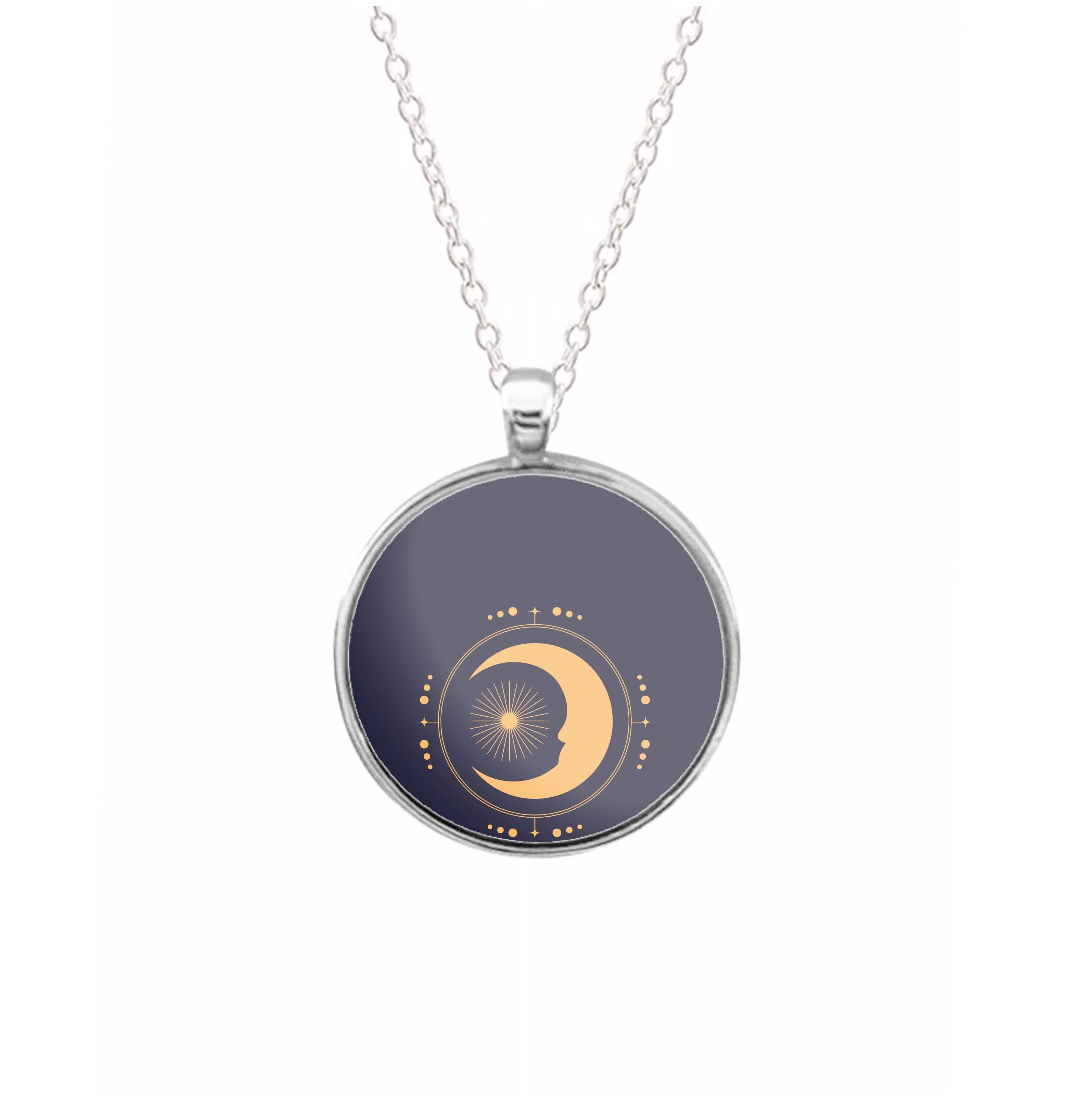 The Moon Dark Blue Necklace