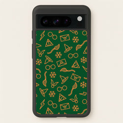 Christmas Wizard Icons Pattern Google Pixel 8 Pro Case