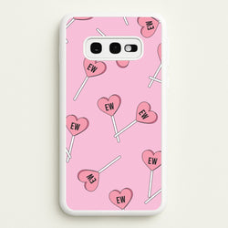 Ew Love Heart Lolipops Pattern Galaxy S10e Case
