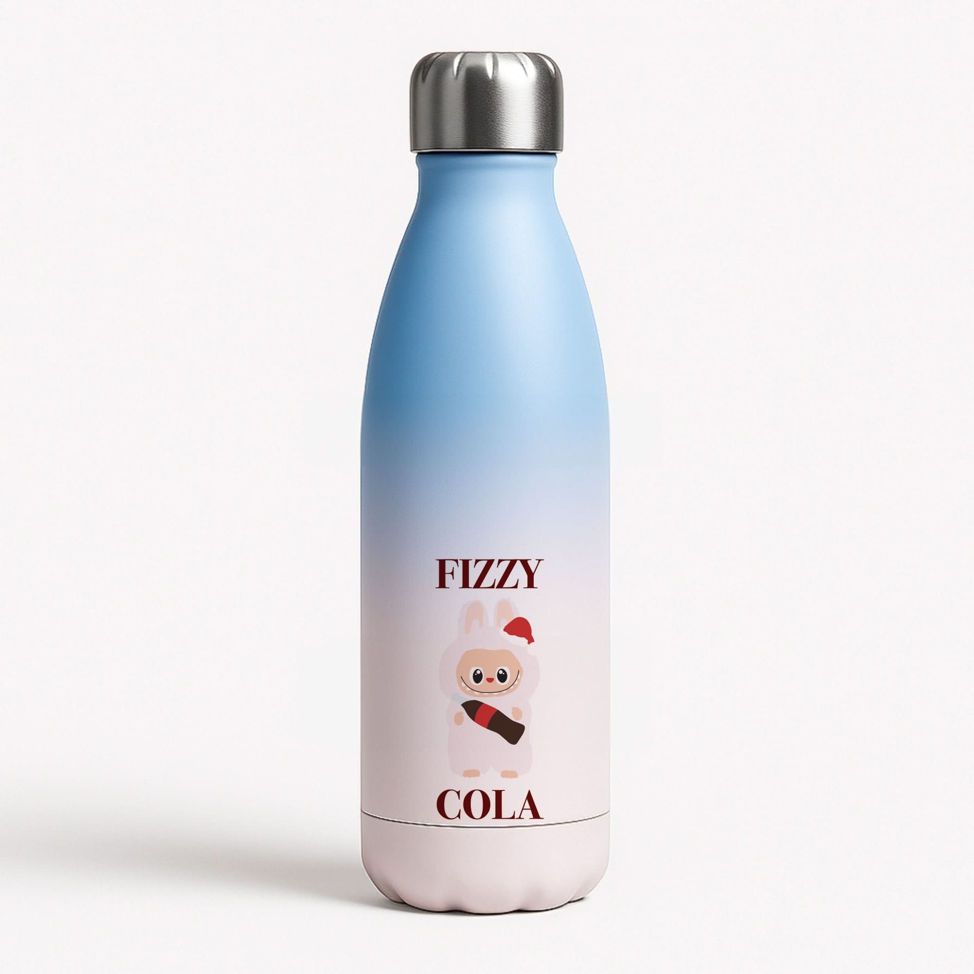 Fizzy Cola Monster Blue Water Bottle