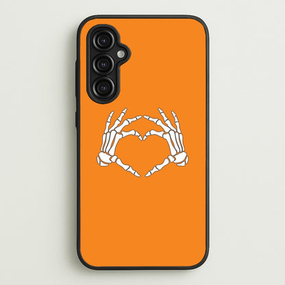 Skeleton Heart Galaxy A14 Case