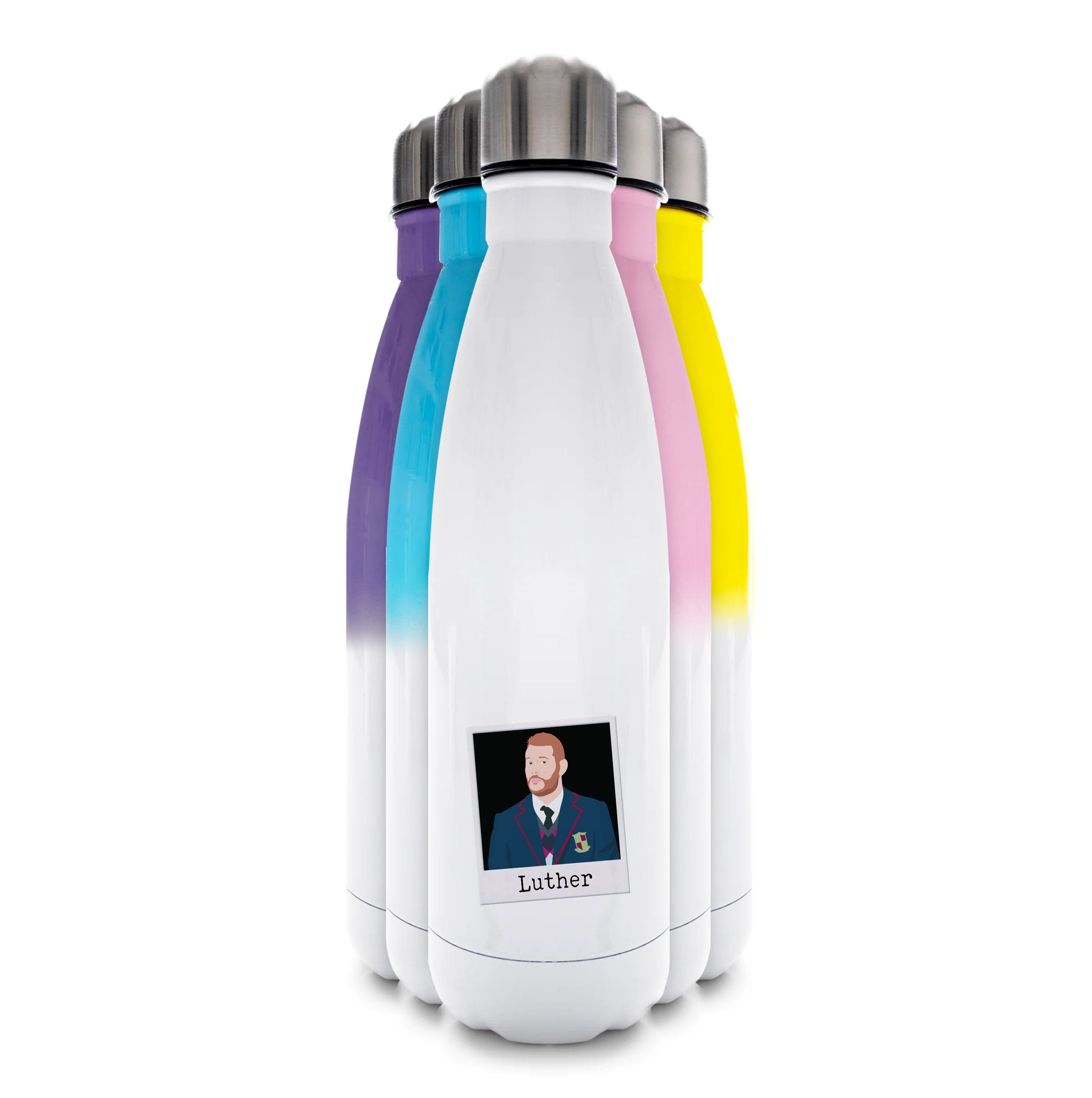 Sticker Luther - Umbrella Academy Water Bottle