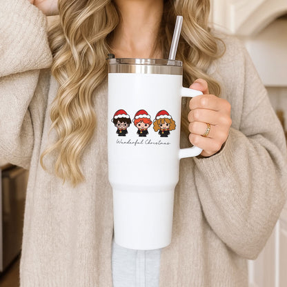 Wizards With Christmas Hats Tumbler