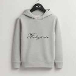 The Boy Is Mine Grey Kids Hoodie