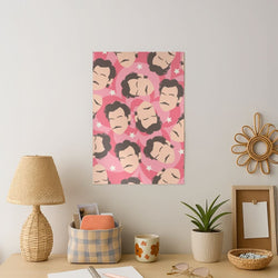 Harry Faceless Pattern Art Print