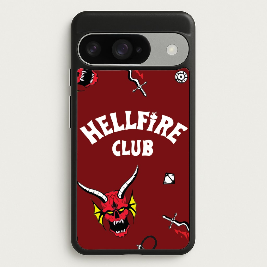 Hellfire Club Icons Collage Red Google Pixel 10 / 10 Pro Case