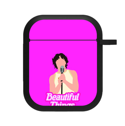 Neon Pink Beautiful Things AirPods Case