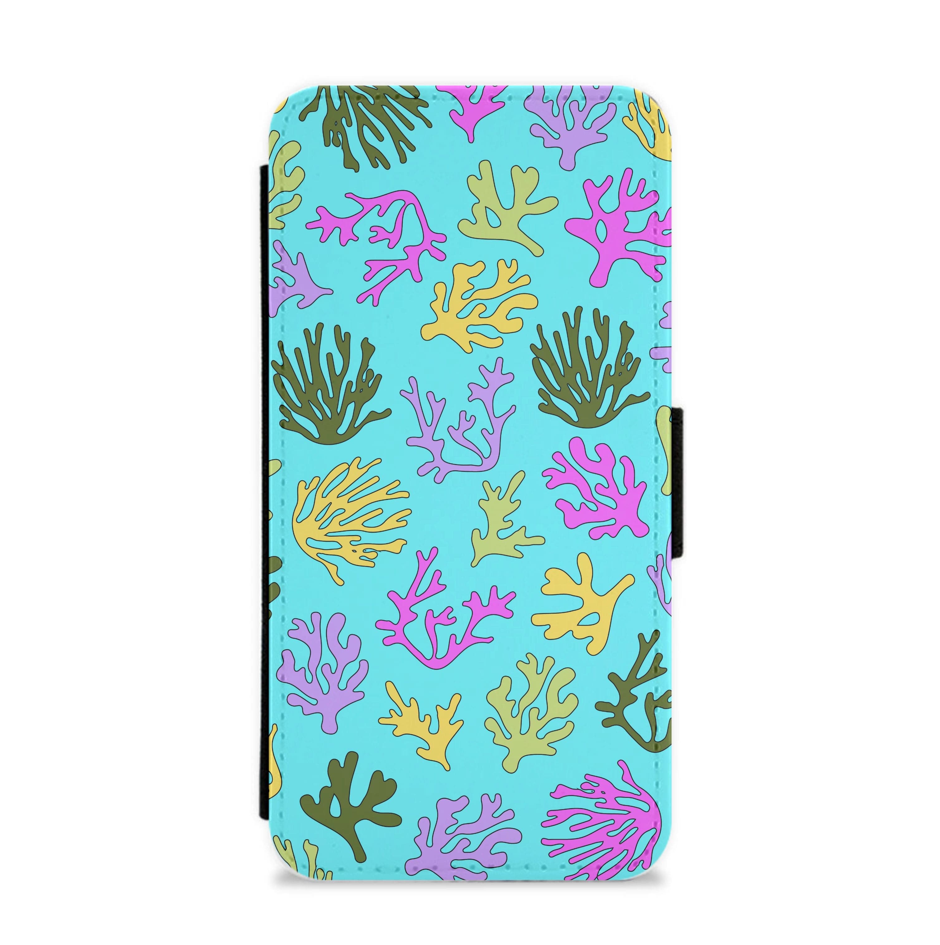 Coral Pattern - Sealife Flip / Wallet Phone Case