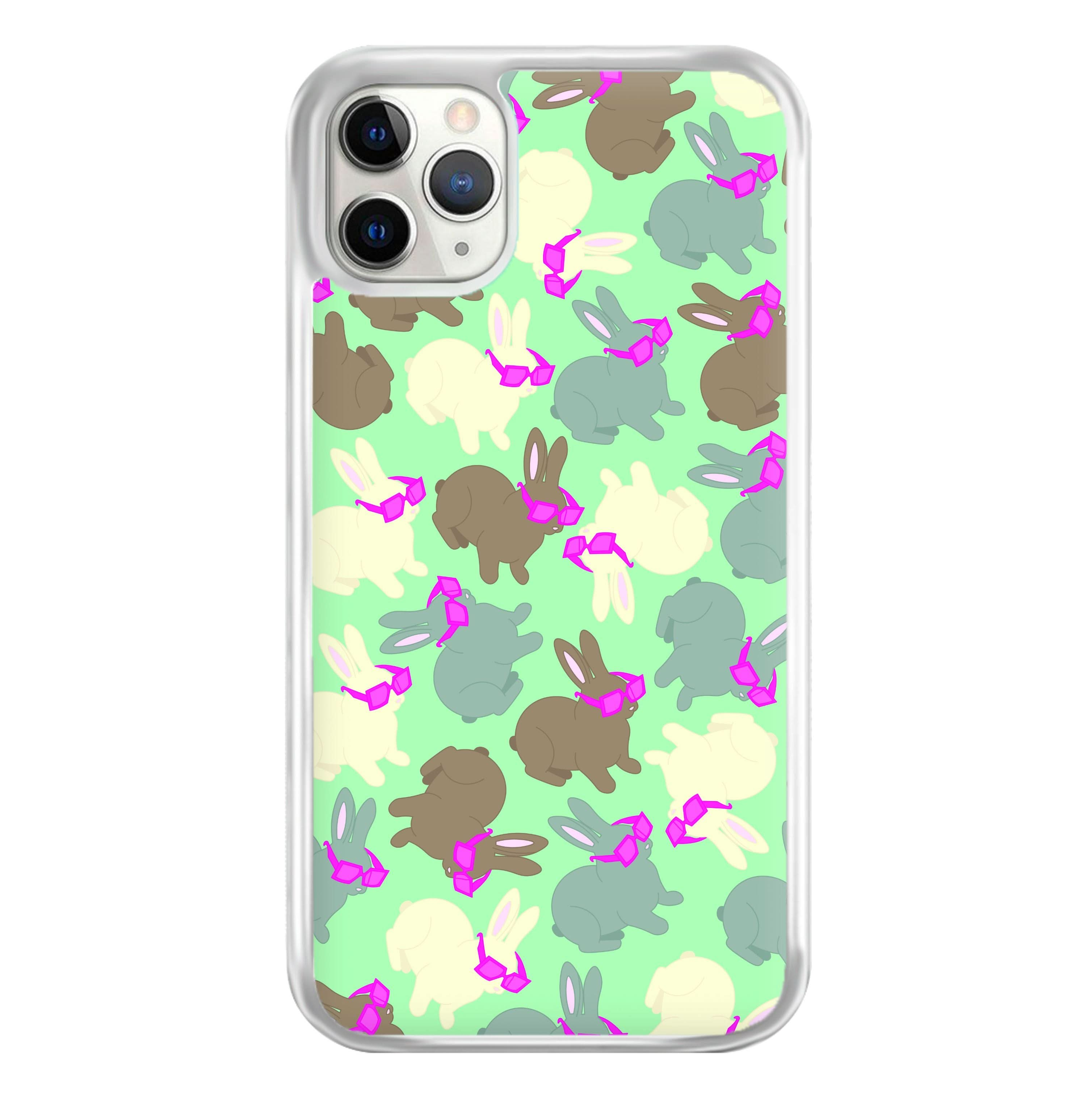 Bunny With Glasses Pattern Phone Case