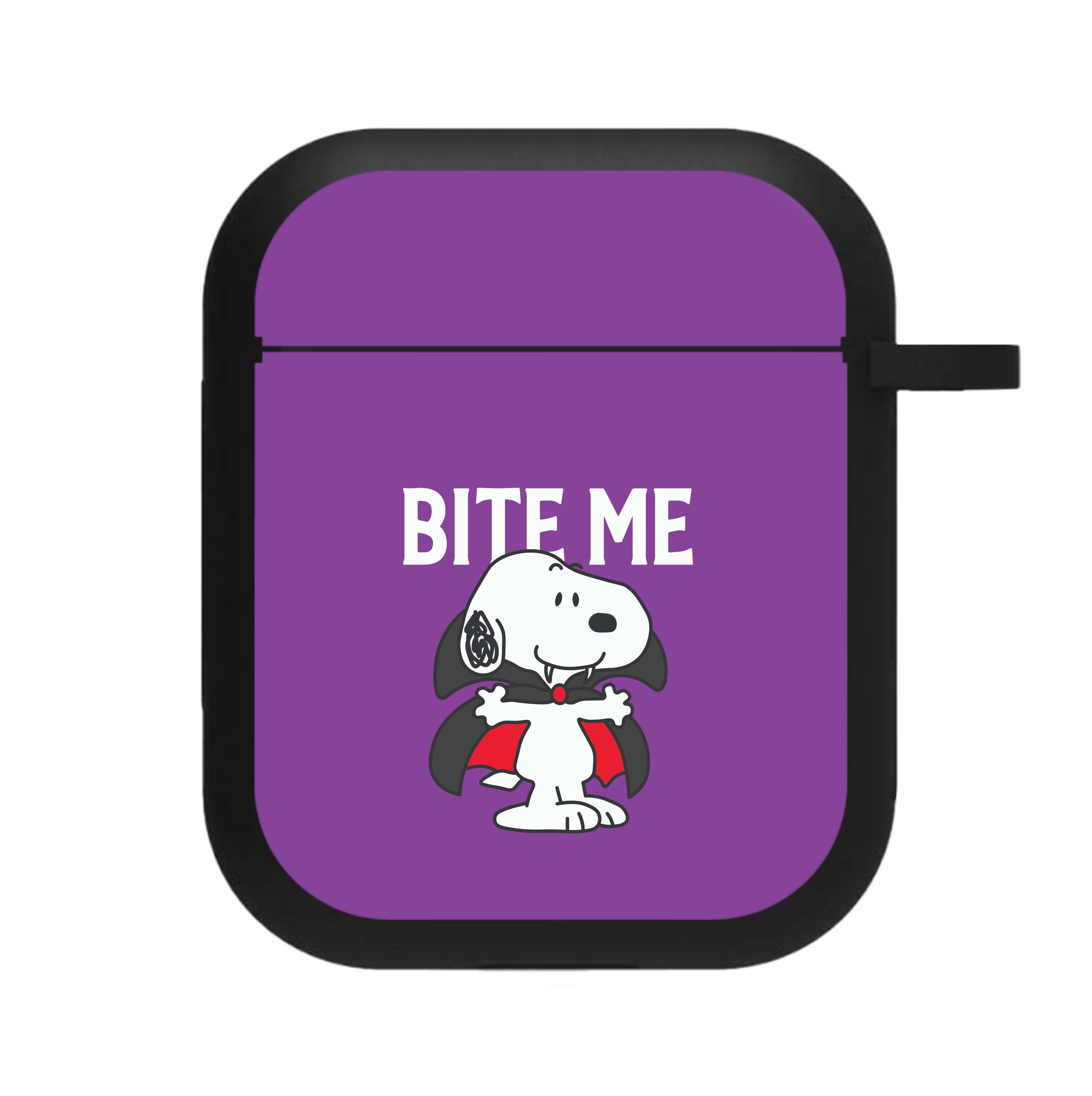 Bite Me Cartoon Beagle AirPods Case