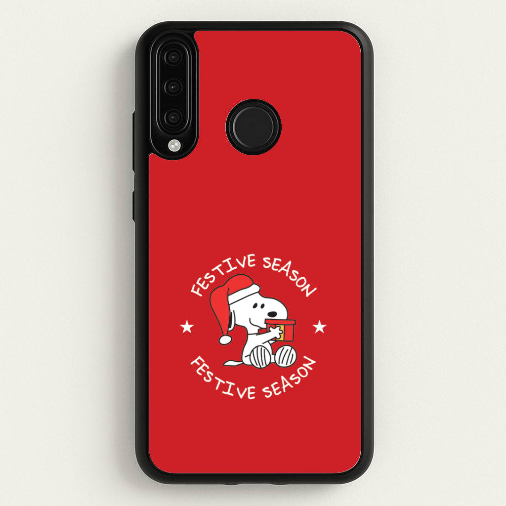Cartoon Beagle Festive Season Huawei P30 Lite Case