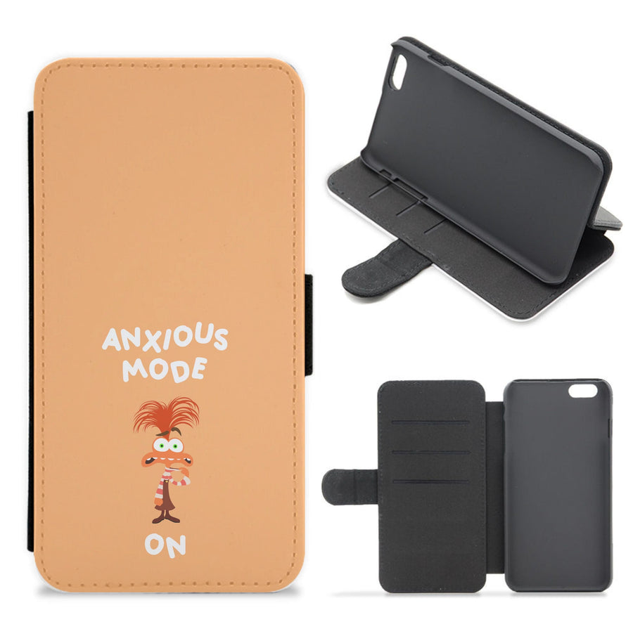 Anxious Mode On - Inside Out Flip / Wallet Phone Case