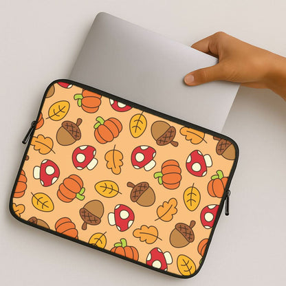 Cartoon Autumn Icons Pattern MacBook Cover