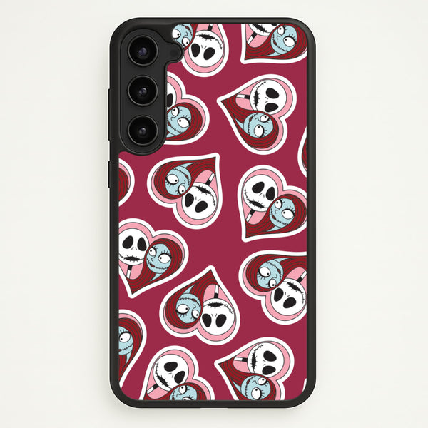 J And S Heart Pattern Galaxy S23 Plus Case