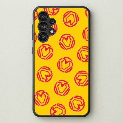 Metal Heart Pattern Galaxy A13 Case