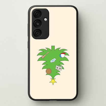 Upside Down Christmas Tree Galaxy A55 Case