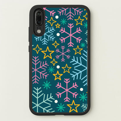 Colourful Christmas Symbols Pattern Huawei P20 Case
