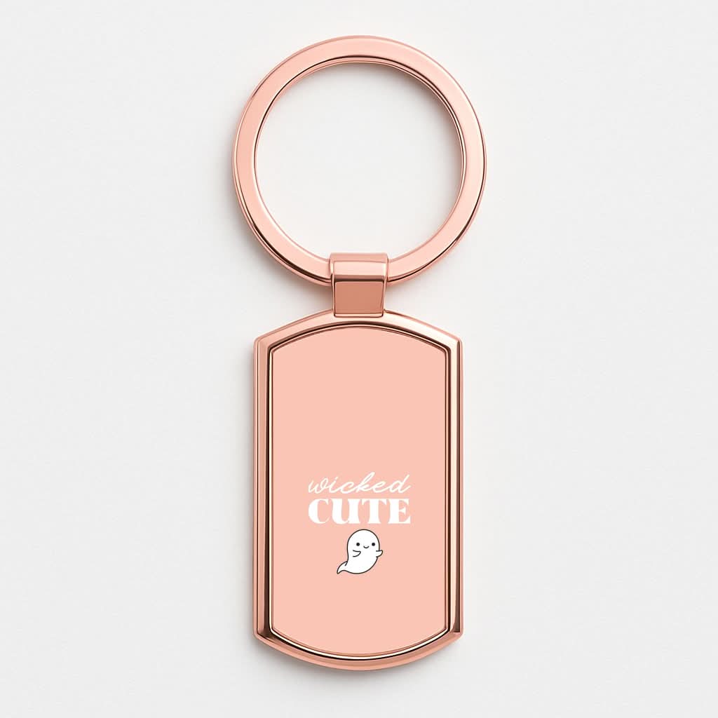Wicked Cute Rose Gold Keyring