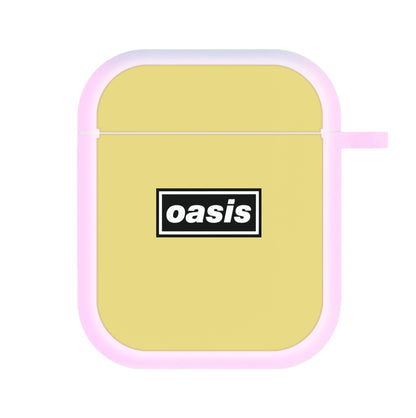 Band Name Yellow AirPods Case