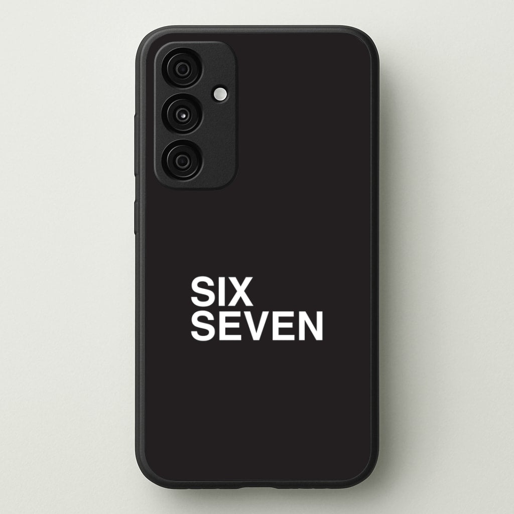 6 7 Black Galaxy A35 Case