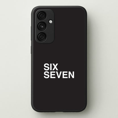 6 7 Black Galaxy A35 Case