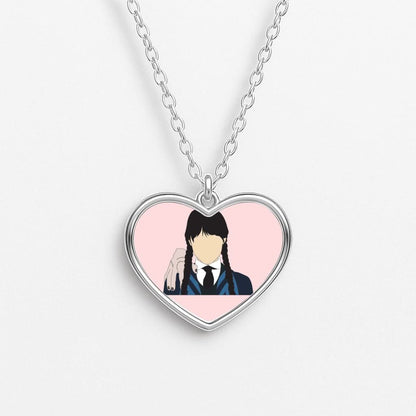 Wednesday And Thing Heart Necklace