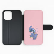 Cute Blue Alien Fairylights Flip / Wallet Phone Case 2