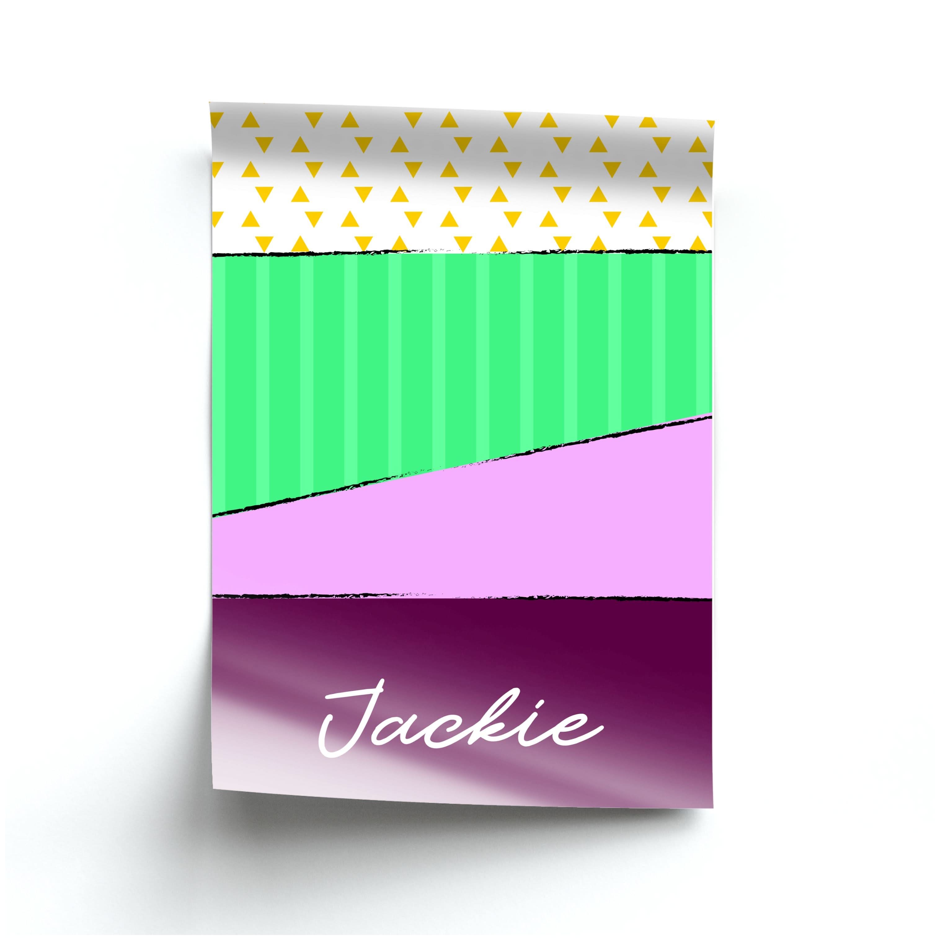 Geometric Patterns Personalised Name Poster