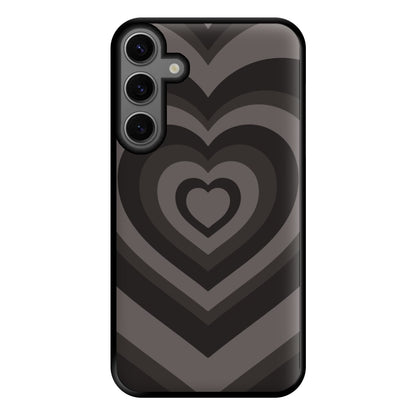 Abstract Black Heart Galaxy S23FE Case