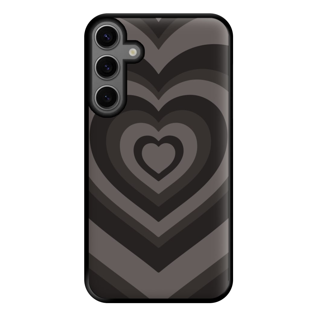 Abstract Black Heart Galaxy S25 Plus Case