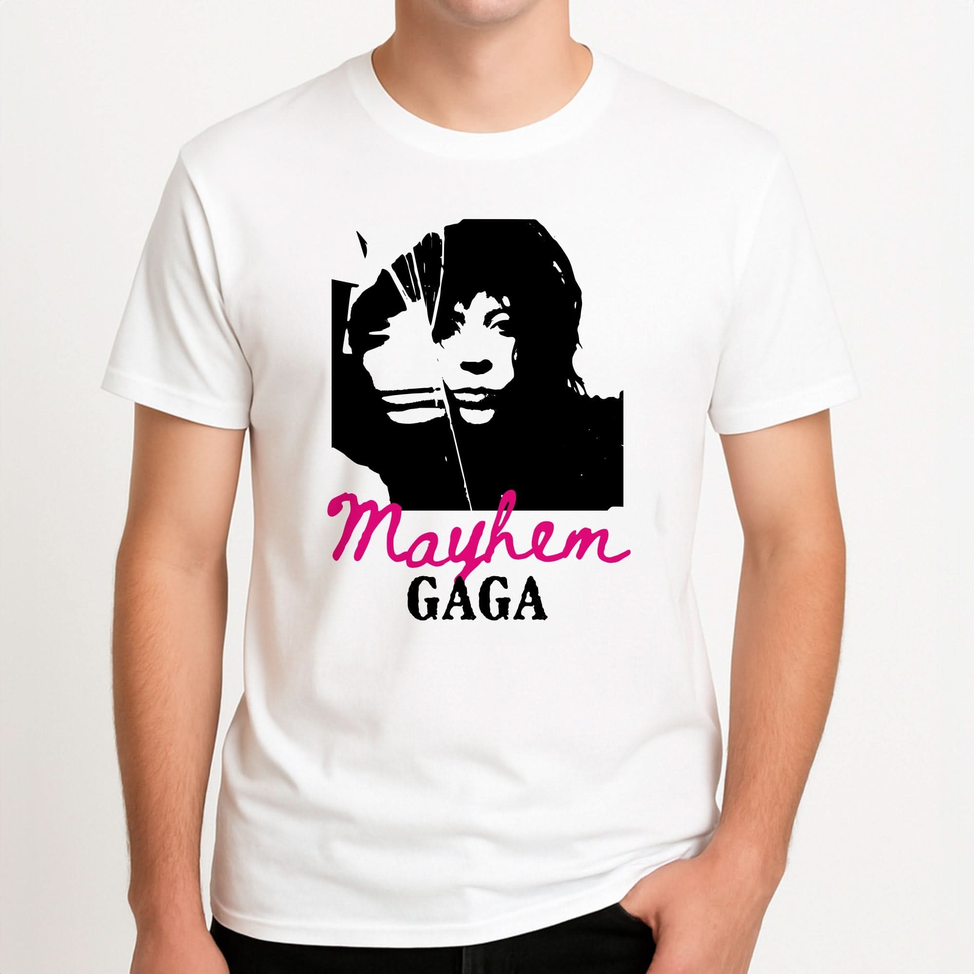 Pink Mayhem Gaga Mens T-Shirt