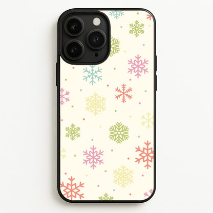Pastel Snowflakes Pattern iPhone 11 Pro Max Case