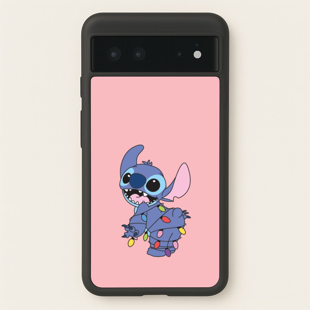 Cute Blue Alien Fairylights Google Pixel 6 Case