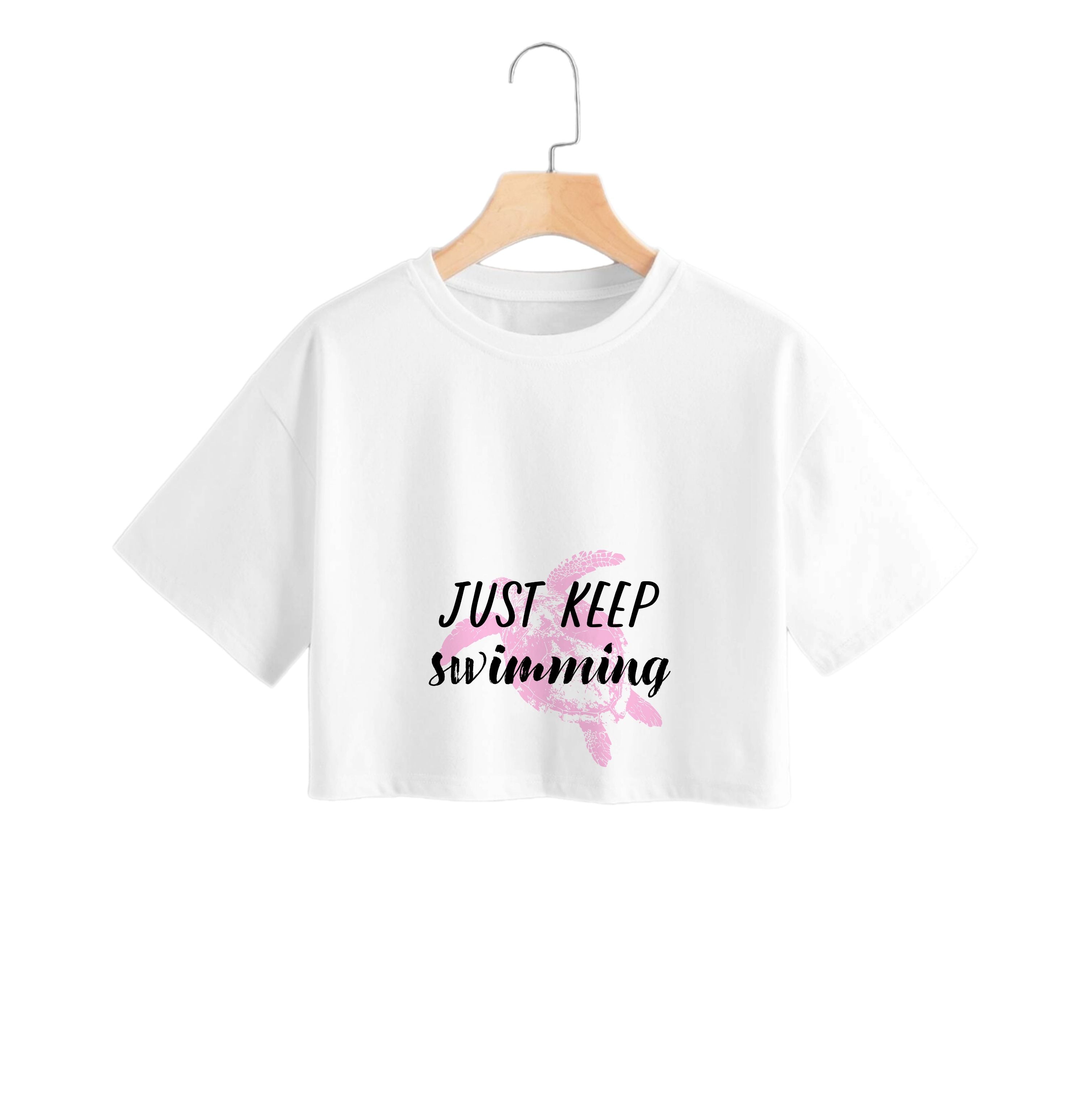 Just Keep Swimming - Summer Crop Top